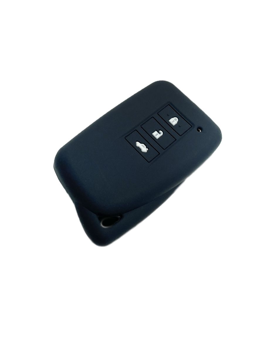 чехол силиконовый на ключ lexus 2015 - н.в. черный с логотипом.  N5