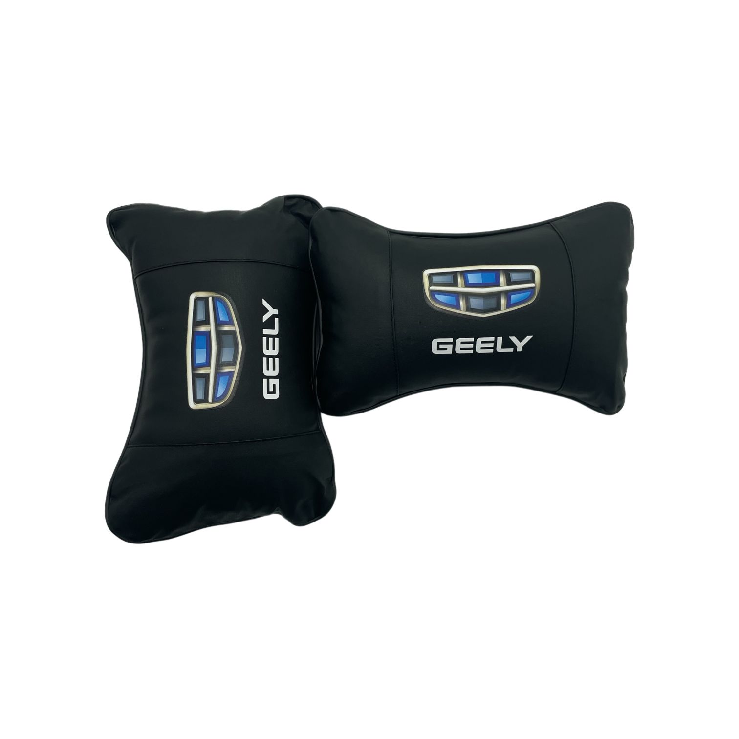 автомобильная подушка для шеи на подголовник сиденья mejicar с логотипом geely под черный салон.  N3