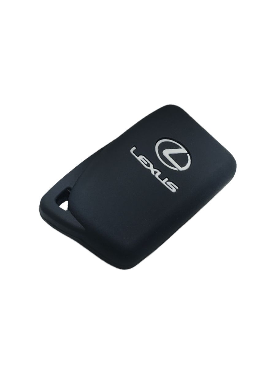 чехол силиконовый на ключ lexus 2015 - н.в. черный с логотипом.  N3