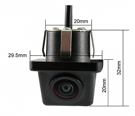 камера заднего вида врезная inventcar rearcam u2 hd 170 градусов угол обзора.  N3