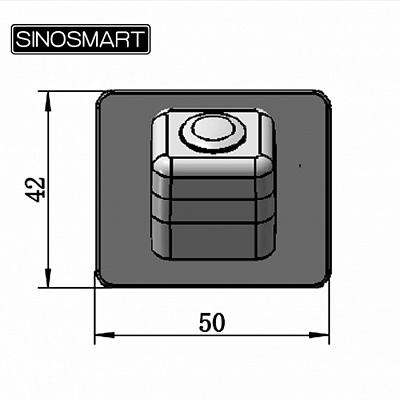 камера заднего вида sinosmart для mazda 3 от 2017 г.в. (кабель 6м).  N5