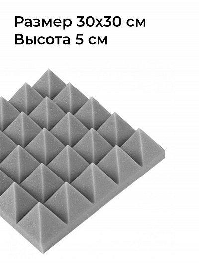 акустический поролон пирамида 300x300x50 мм (упаковка 12 шт)