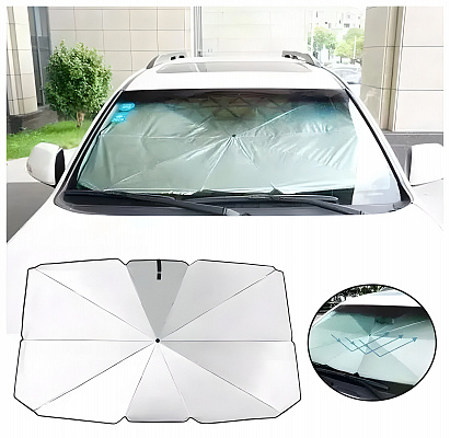 зонт солнцезащитный для лобового стекла s 125x65 см.  N3